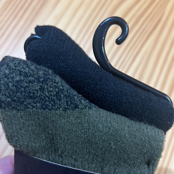 Frye Men's Boot Socks Olive Green & Black 2-Pairs Size 6-12 - Picture 4 of 6